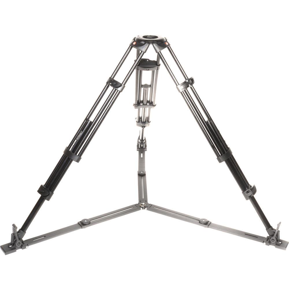 Manfrotto 546GB Pro Video Tripod with Ground-Level Spreader