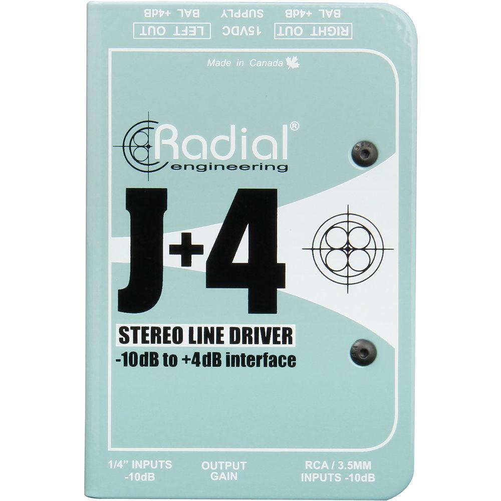Radial Engineering J 4 Balanced Signal Driver - Stereo Preamplifier