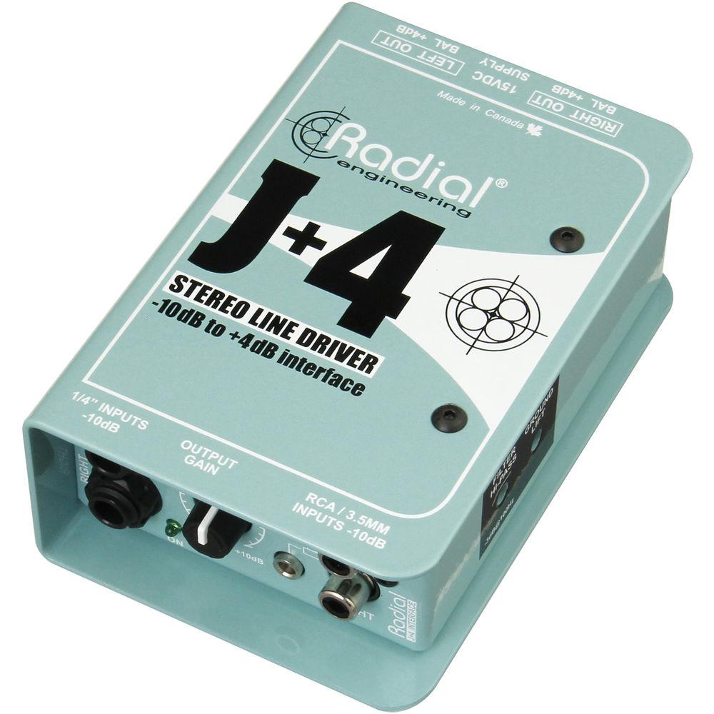 Radial Engineering J 4 Balanced Signal Driver - Stereo Preamplifier