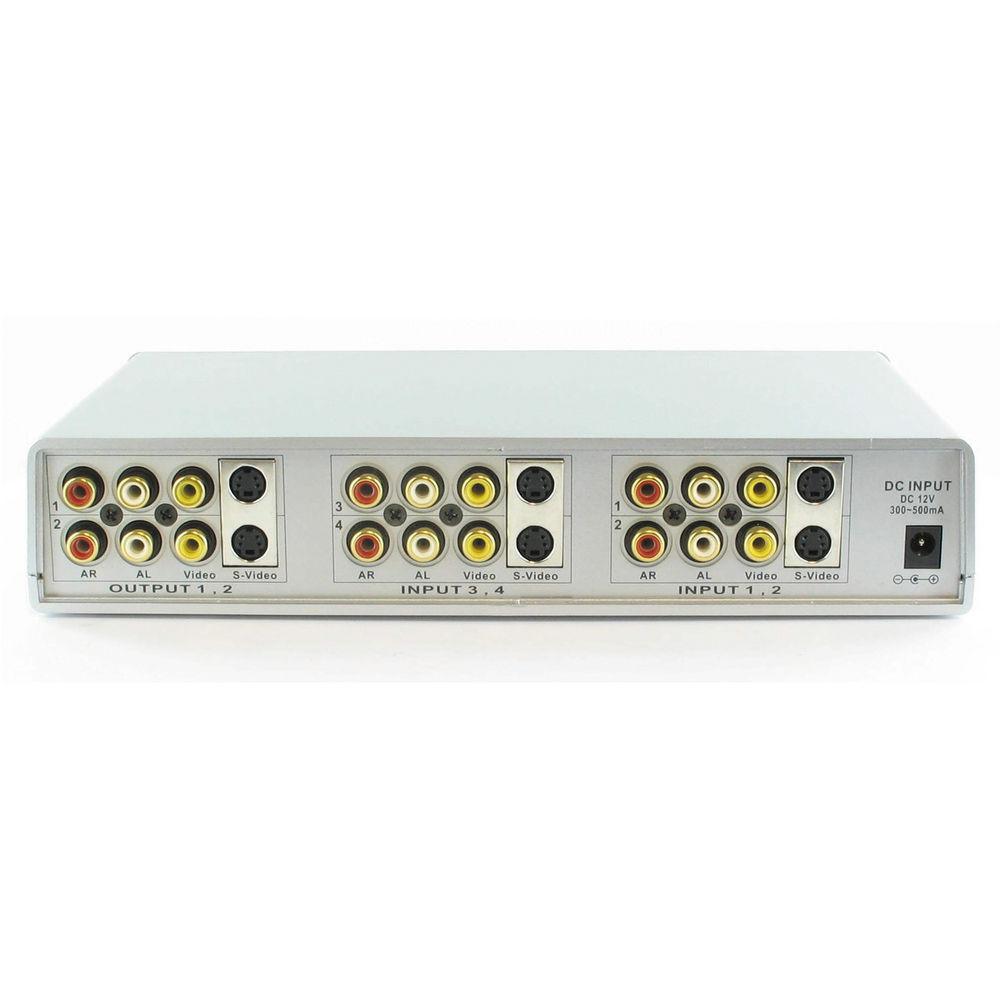 Shinybow SB-5430 4 x 2 Composite S-Video Audio Routing Switcher