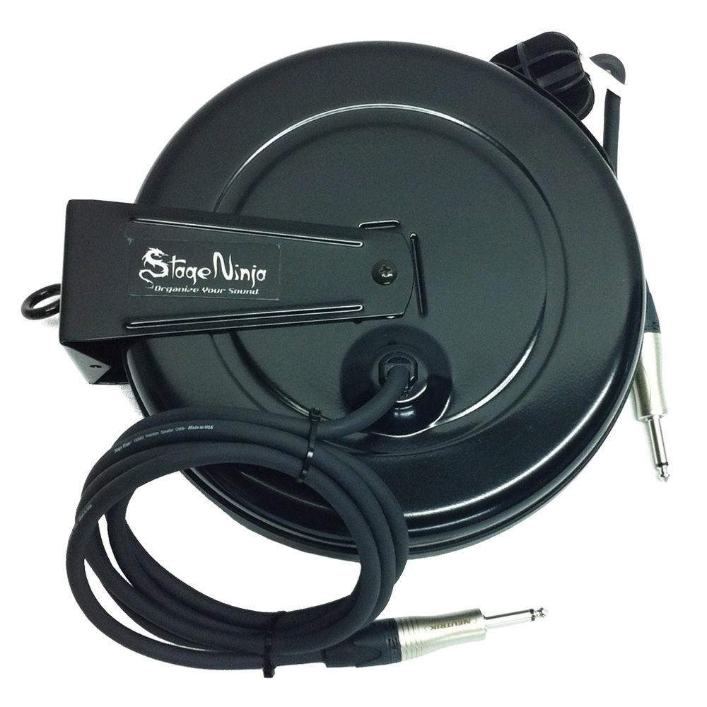 Stage Ninja Retractable Speaker Cable 16 Gauge 40