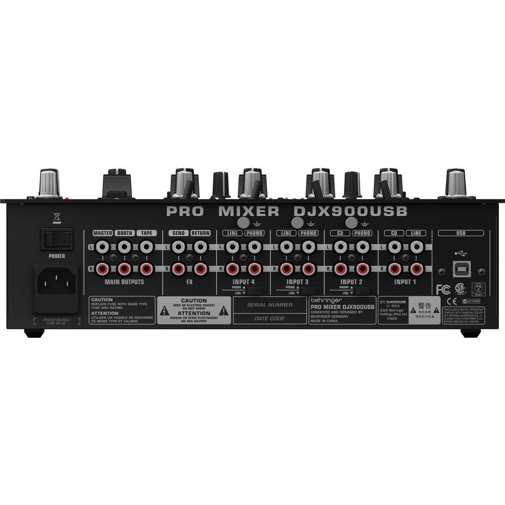 Behringer PRO MIXER DJX900USB Professional 5-Channel DJ Mixer