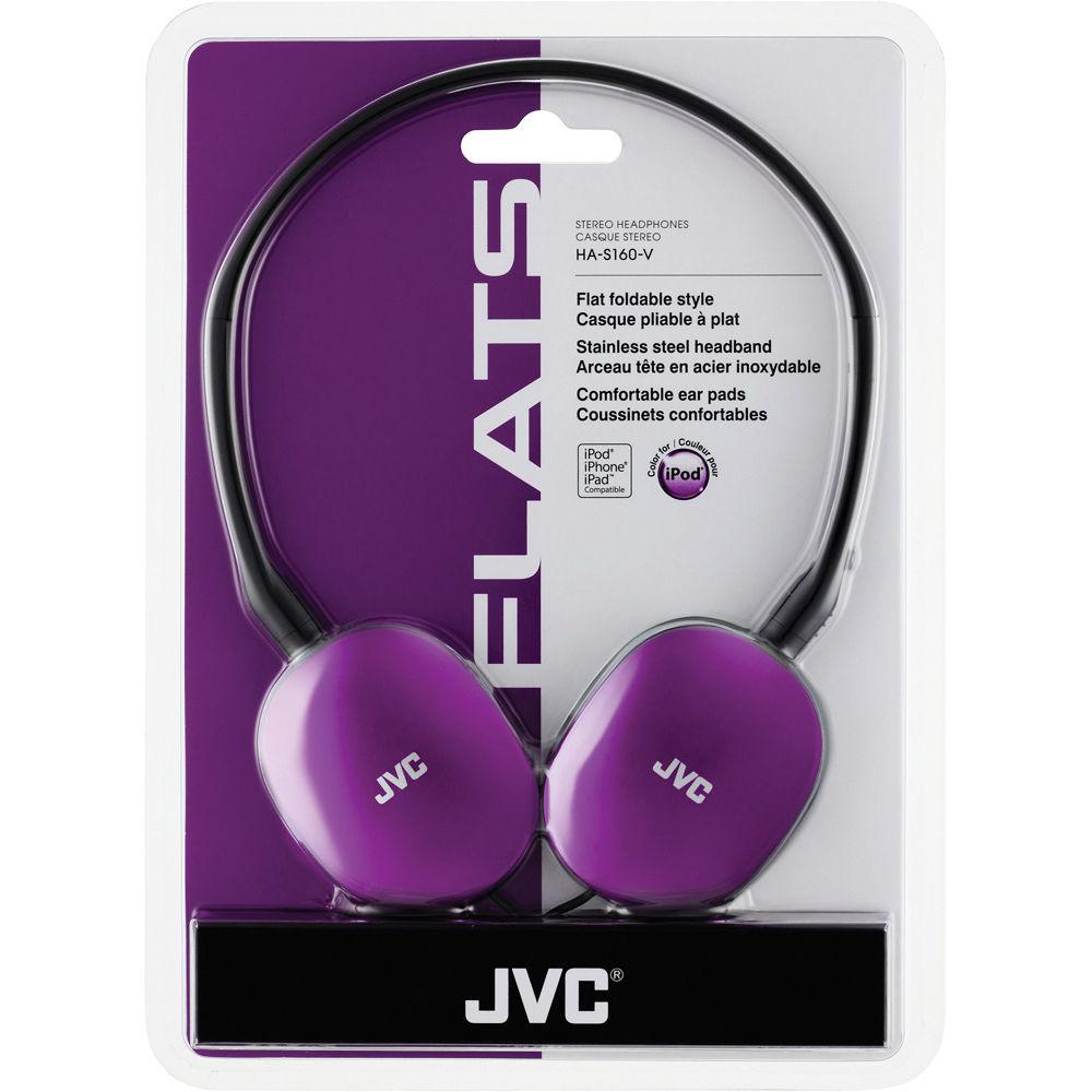 JVC HA-S160 FLATS On-Ear Stereo Headphones