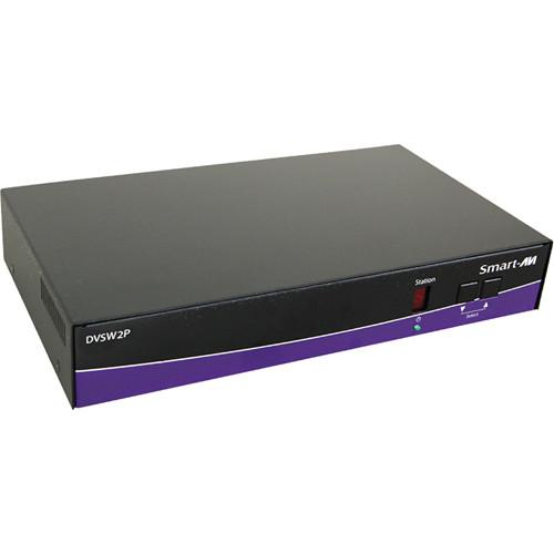 Smart-AVI DVI-D 2-port Switch with RS-232 Control & Power Supply