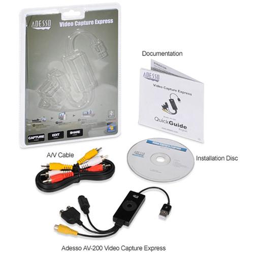 Adesso AV-200 Video Capture Express Cable, Adesso, AV-200, Video, Capture, Express, Cable