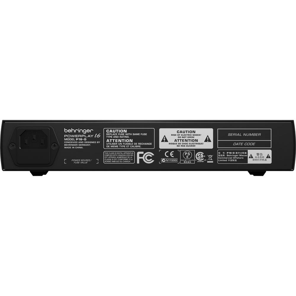 Behringer Powerplay 16 P16-D 16-Channel Digital Ultranet Distributor