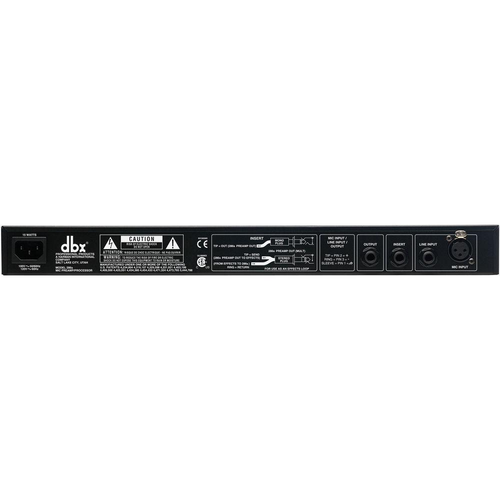 dbx 286s - Microphone Preamp Channel Strip