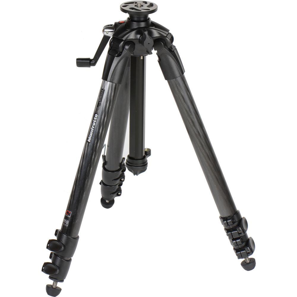 Manfrotto MT057C3-G 057 Carbon Fiber Tripod with Geared Center Column