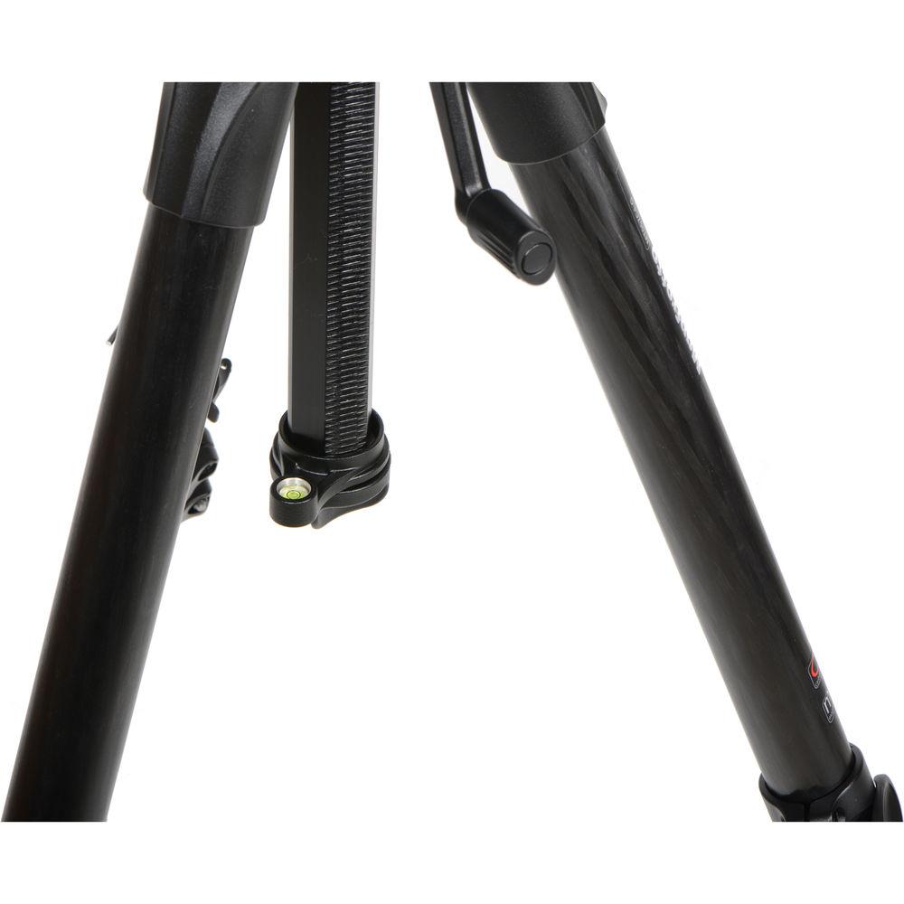Manfrotto MT057C3-G 057 Carbon Fiber Tripod with Geared Center Column