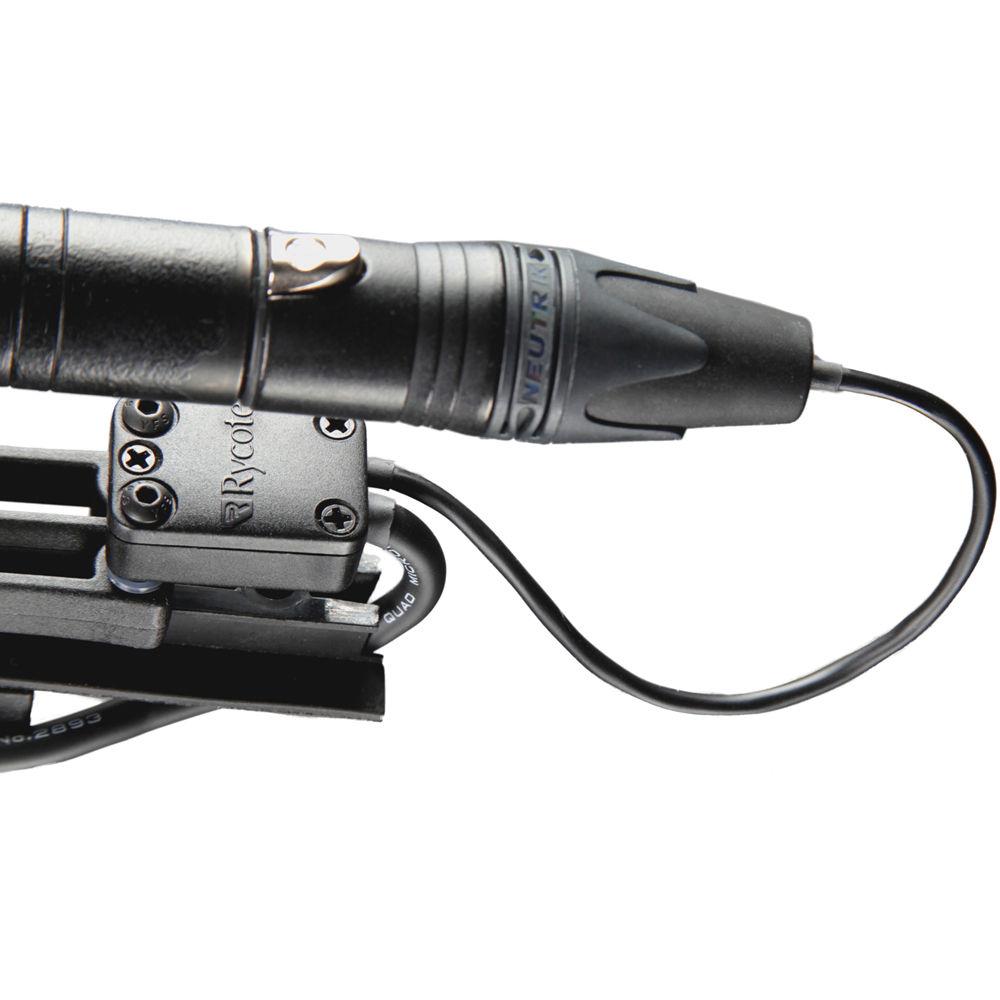 Rycote ConnBox 1 - Microphone Cable Connection Box for Modular Suspension System with Single TA3-male Connection