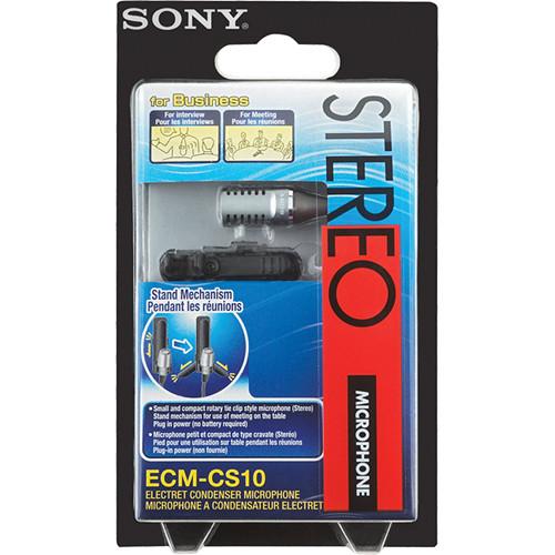 Sony ECM-CS10 Stereo Lavalier Microphone, Sony, ECM-CS10, Stereo, Lavalier, Microphone