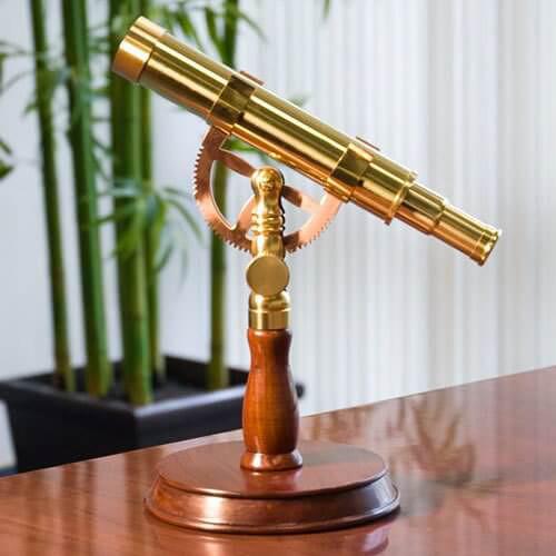 Barska 6x30 Anchormaster Spyscope with Mahogany Desktop Pedestal