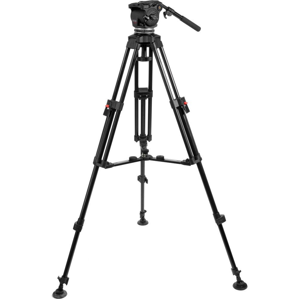 Cartoni Focus HD Fluid Head & Two-Stage 3-Tube Aluminum-Alloy Tripod
