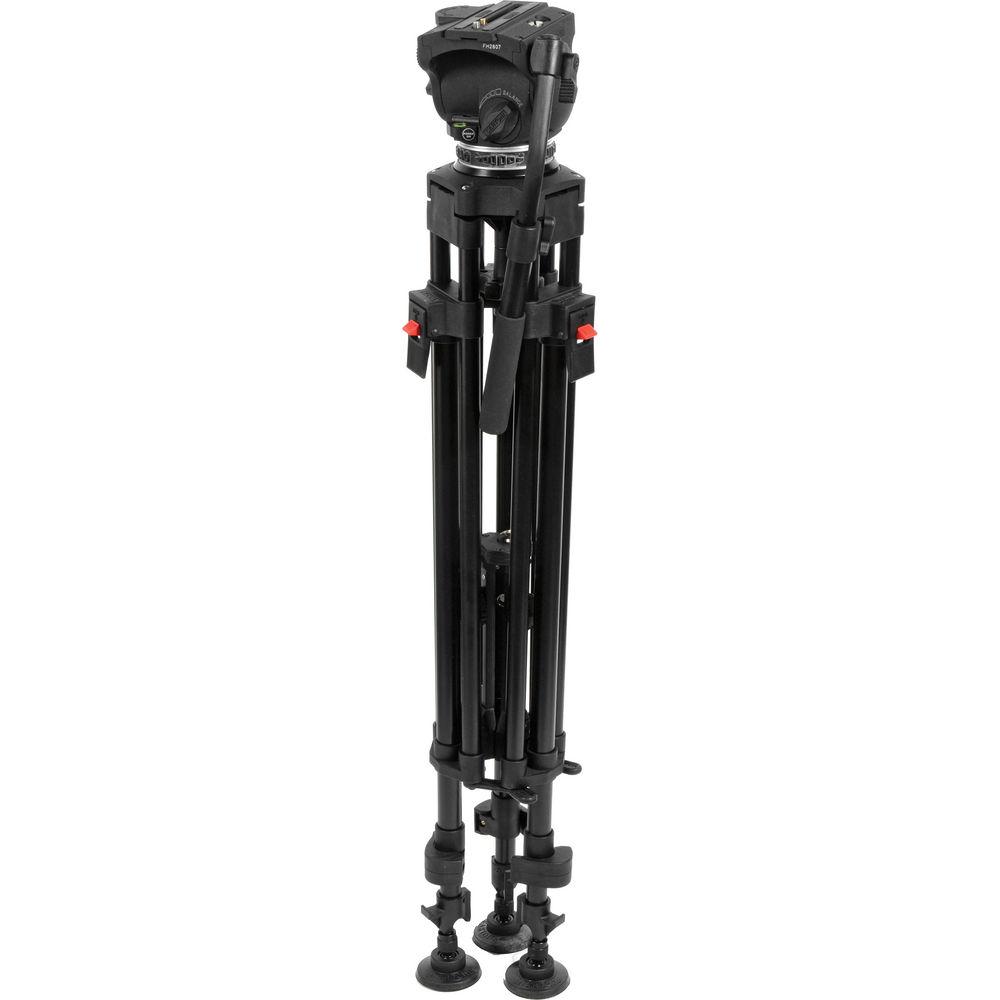 Cartoni Focus HD Fluid Head & Two-Stage 3-Tube Aluminum-Alloy Tripod