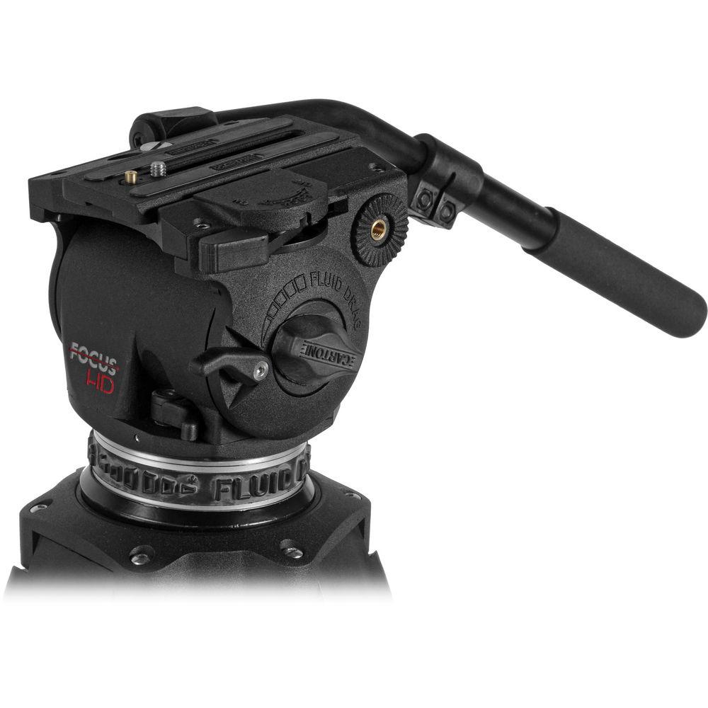 Cartoni Focus HD Fluid Head & Two-Stage 3-Tube Aluminum-Alloy Tripod