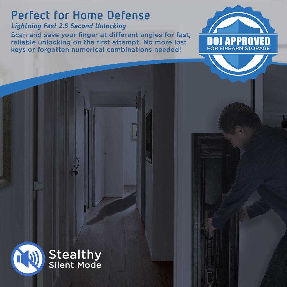 Barska Quick Access Biometric Rifle Safe