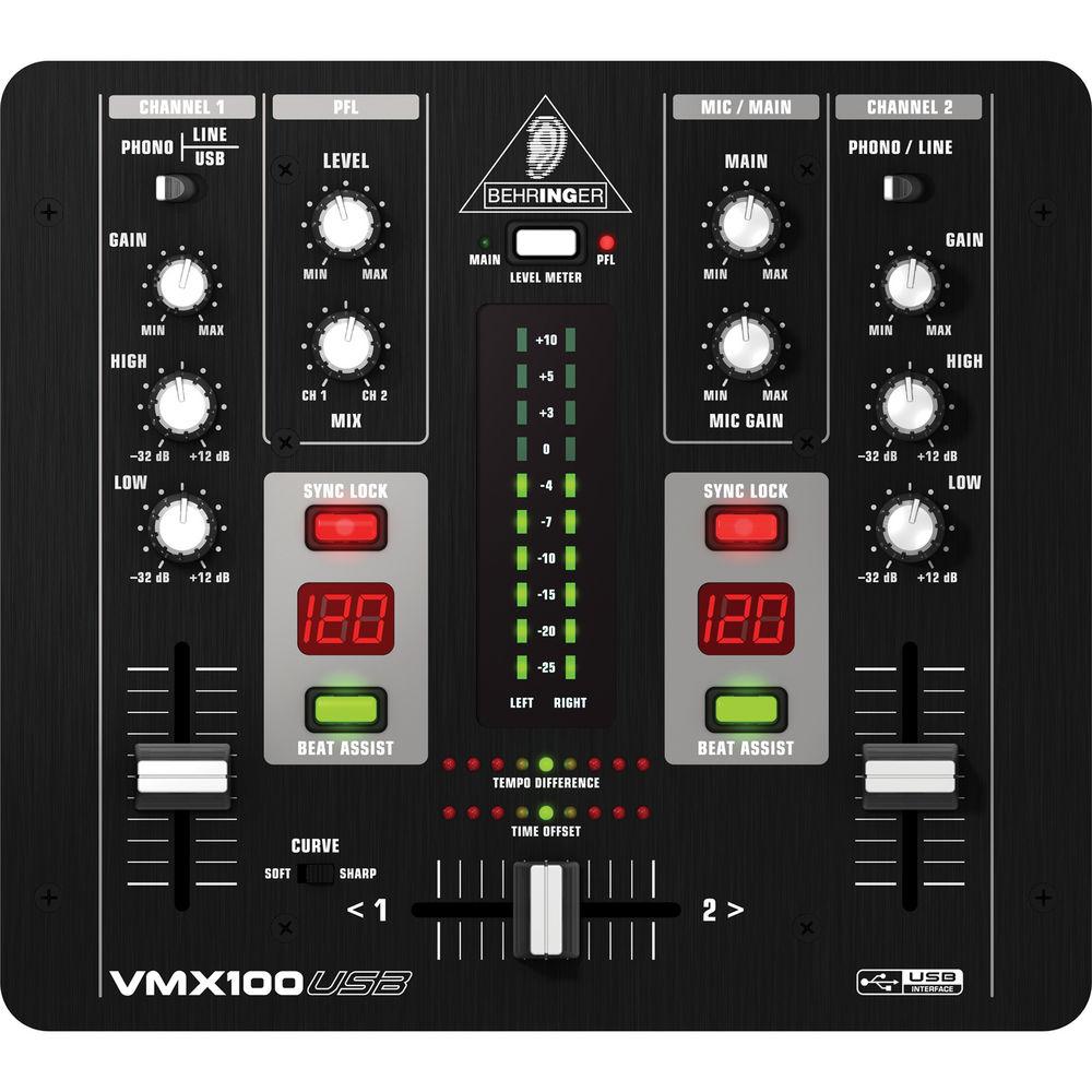 Behringer VMX100USB - Two Channel DJ Mixer