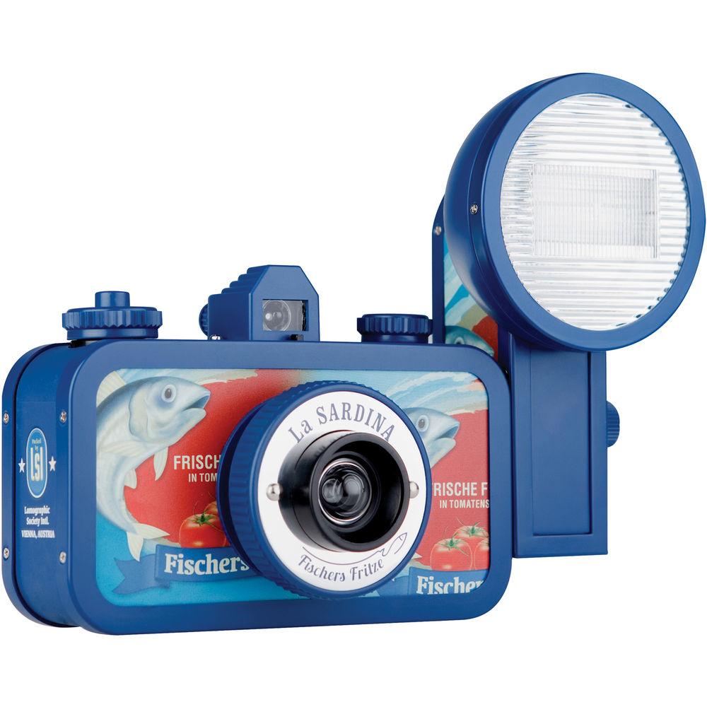 Lomography La Sardina Fischers Fritze Camera with Flash