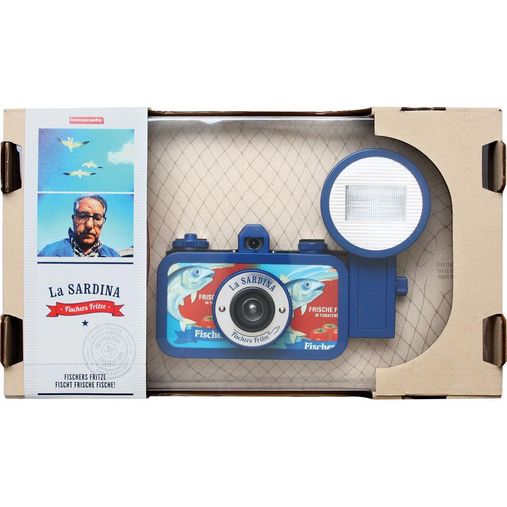 Lomography La Sardina Fischers Fritze Camera with Flash
