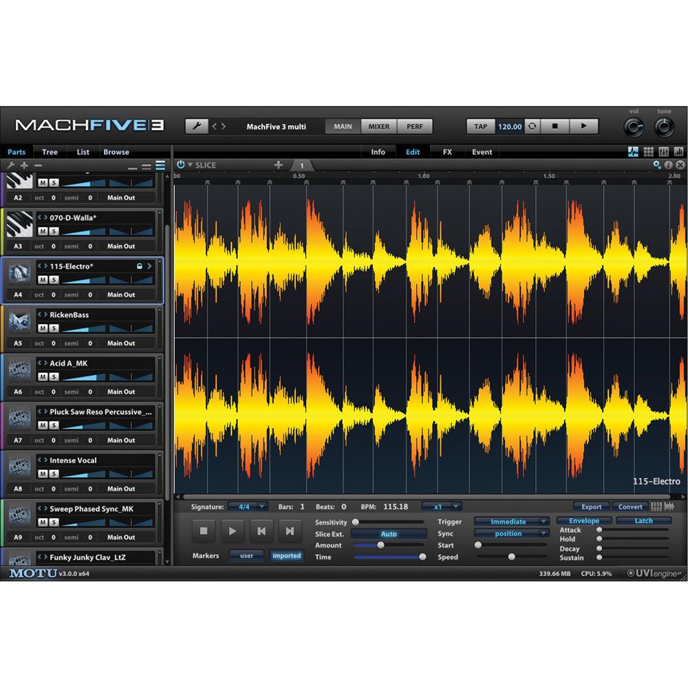 MOTU MachFive 3 - Universal Virtual Sampler