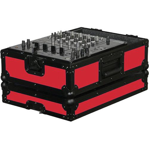 Odyssey Innovative Designs FR12MIXBKRED Flight Ready DJ Mixer Case