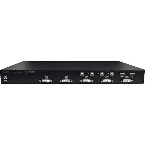 Smart-AVI 4-Port DVI USB 1.1 1.0 QuadKVM Switch