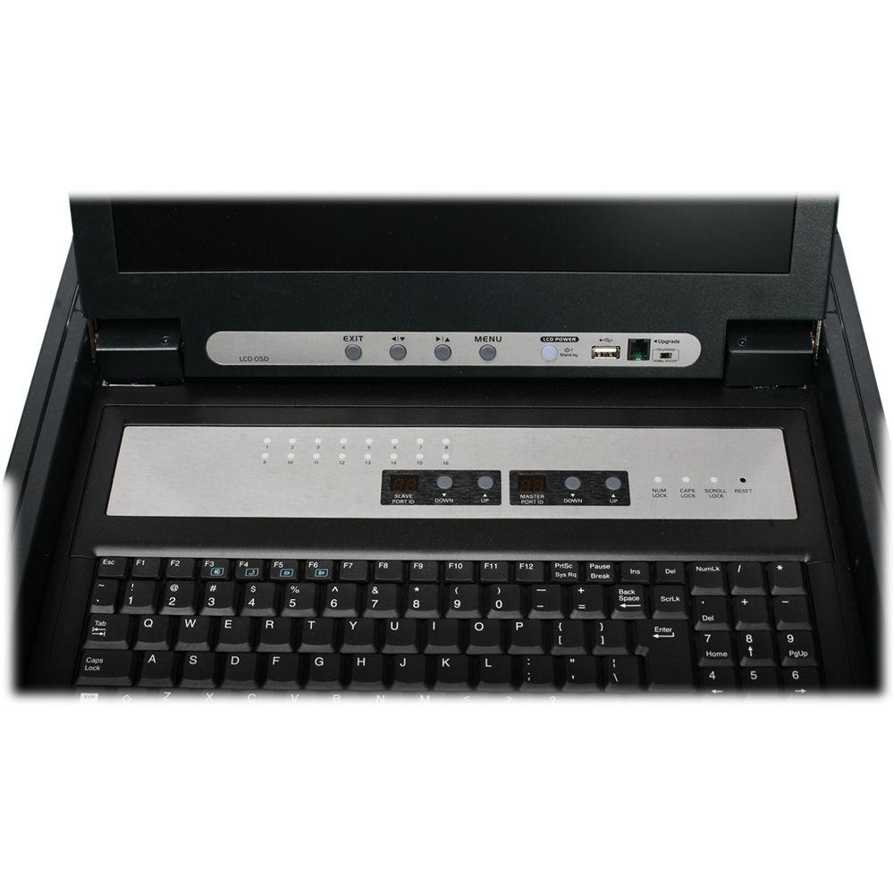 IOGEAR 16-Port LCD Combo KVM Switch with Cables