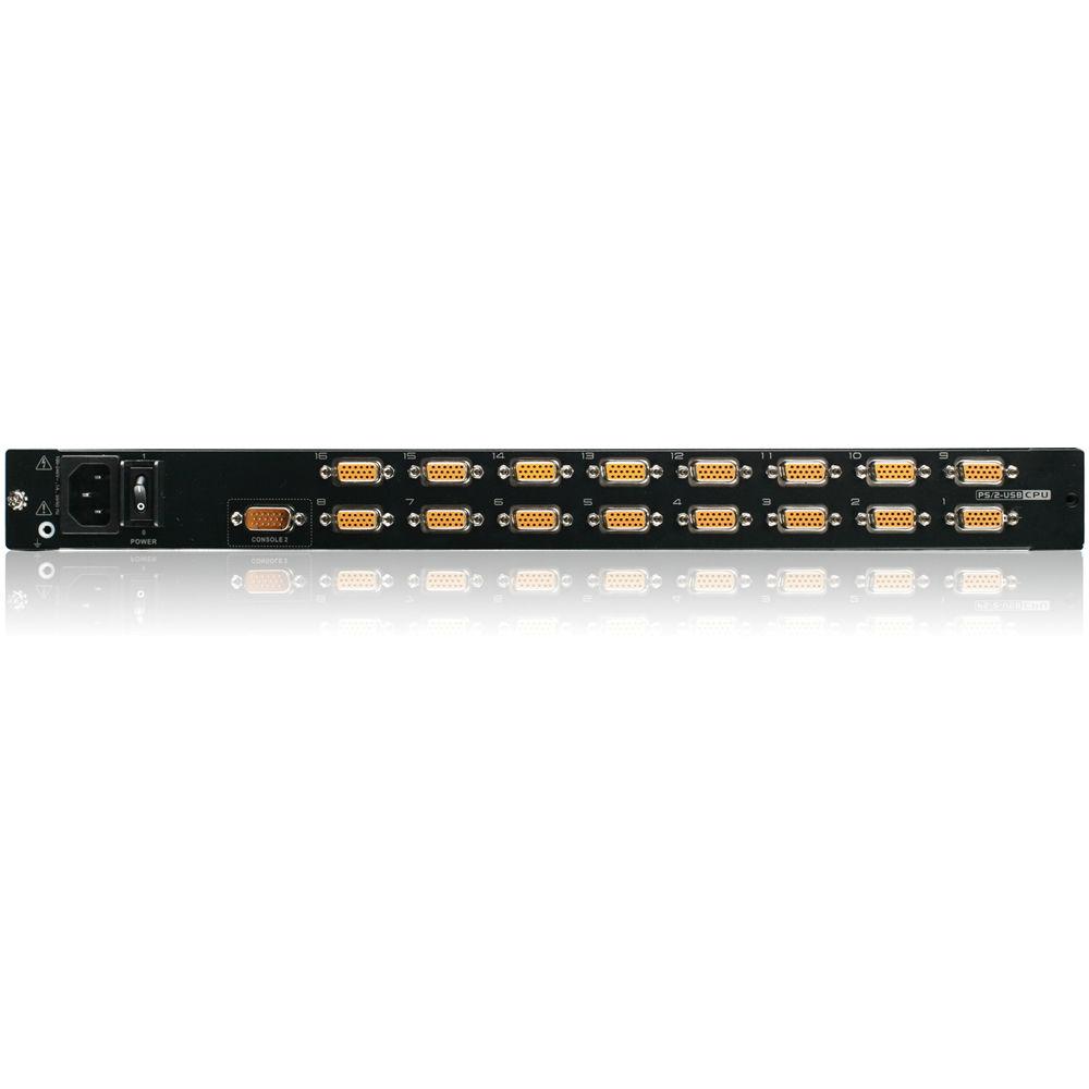 IOGEAR 16-Port LCD Combo KVM Switch with Cables, IOGEAR, 16-Port, LCD, Combo, KVM, Switch, with, Cables