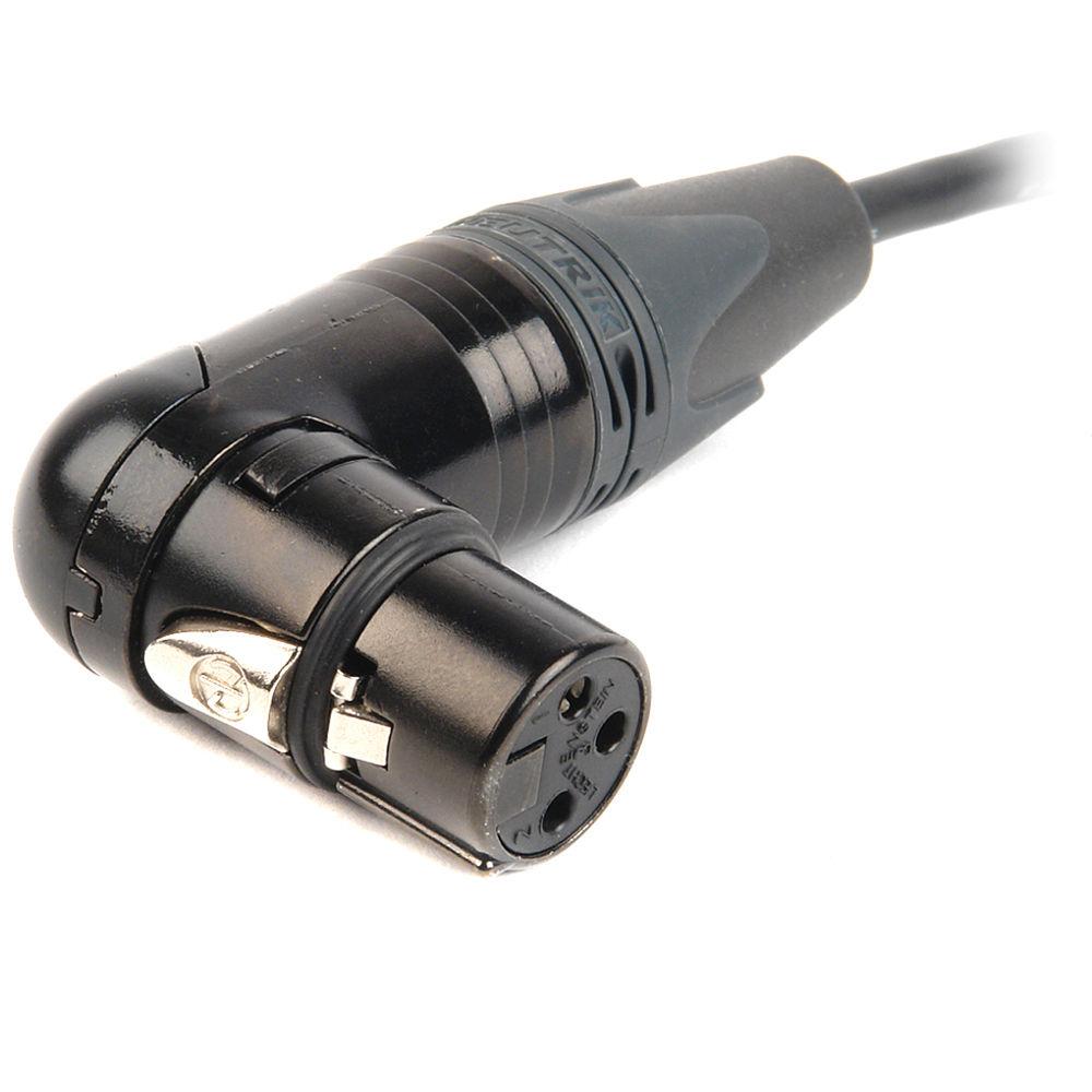 Remote Audio CAXJ12RT Angled XLR Female to XLR Male Cable