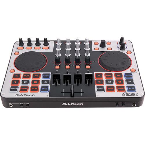 DJ-Tech 4MIX 4-Channel Controller with Audio Interface Built-in