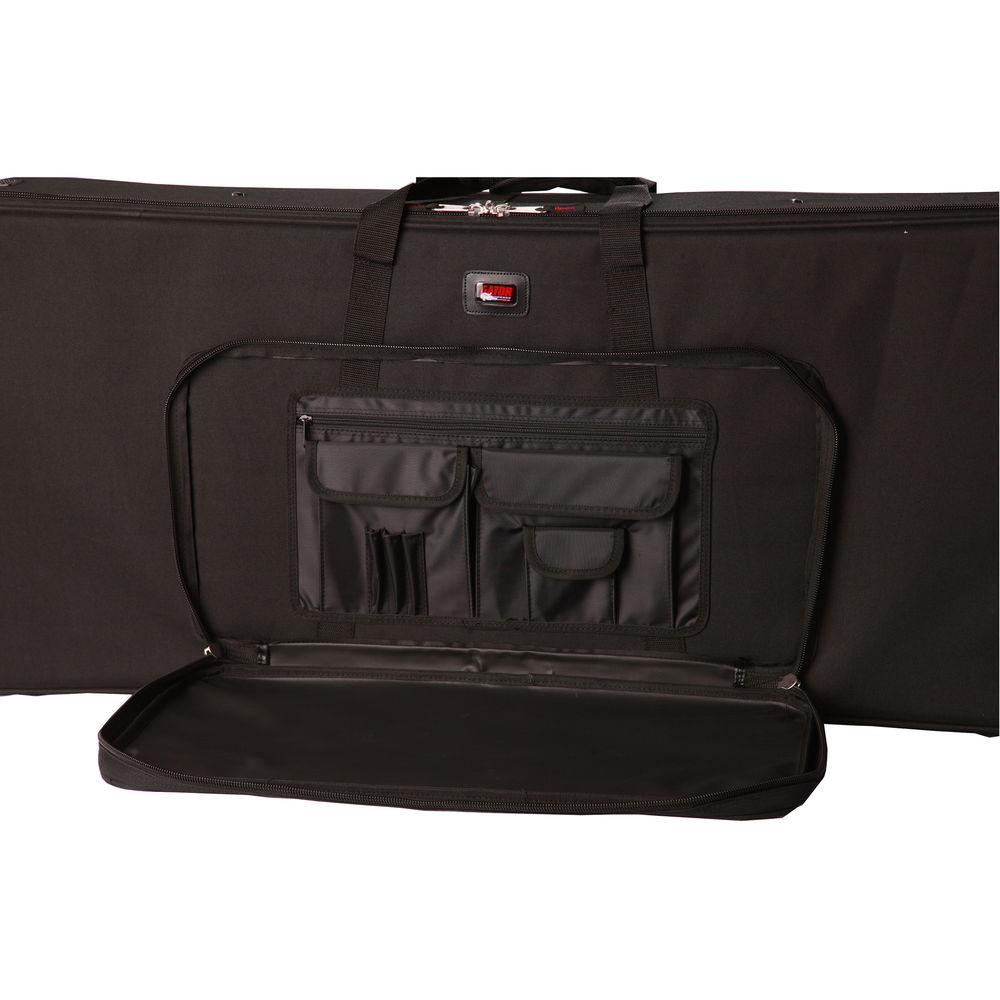 Gator Cases Rigid EPS Foam Lightweight Case with Wheels for Slim 76 Note Keyboards