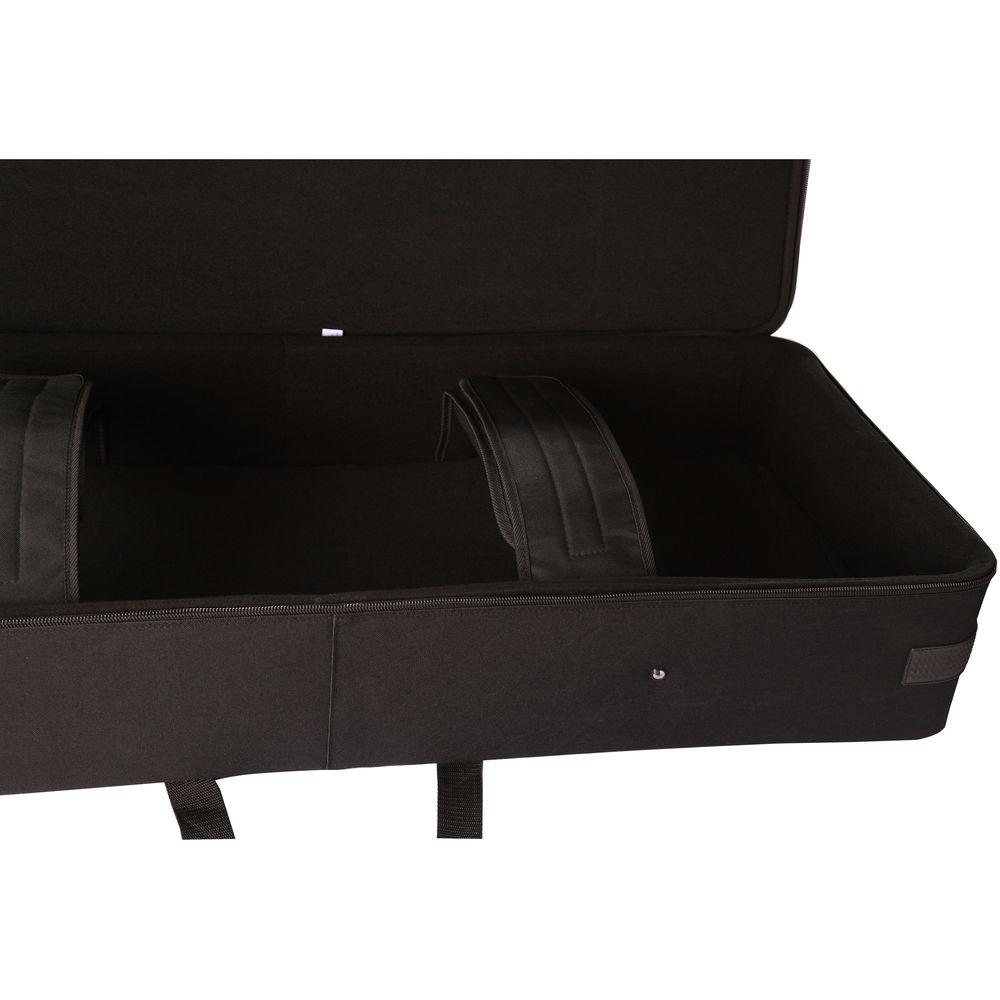 Gator Cases Rigid EPS Foam Lightweight Case with Wheels for Slim 76 Note Keyboards