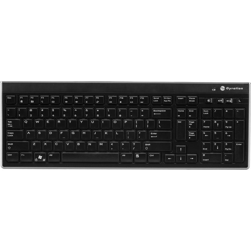 Gyration Air Mouse Elite with Low-Profile Keyboard, Gyration, Air, Mouse, Elite, with, Low-Profile, Keyboard