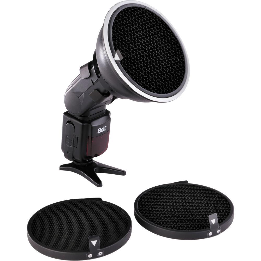 Impact Strobros Diffusion Grid Set for On-Camera Flash Beauty Dish