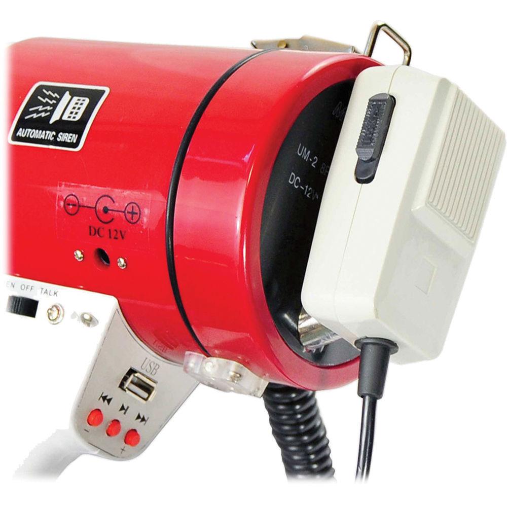 Pyle Pro Professional Piezo Dynamic 50-Watt Megaphone With USB