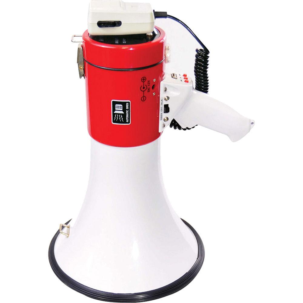 Pyle Pro Professional Piezo Dynamic 50-Watt Megaphone With USB