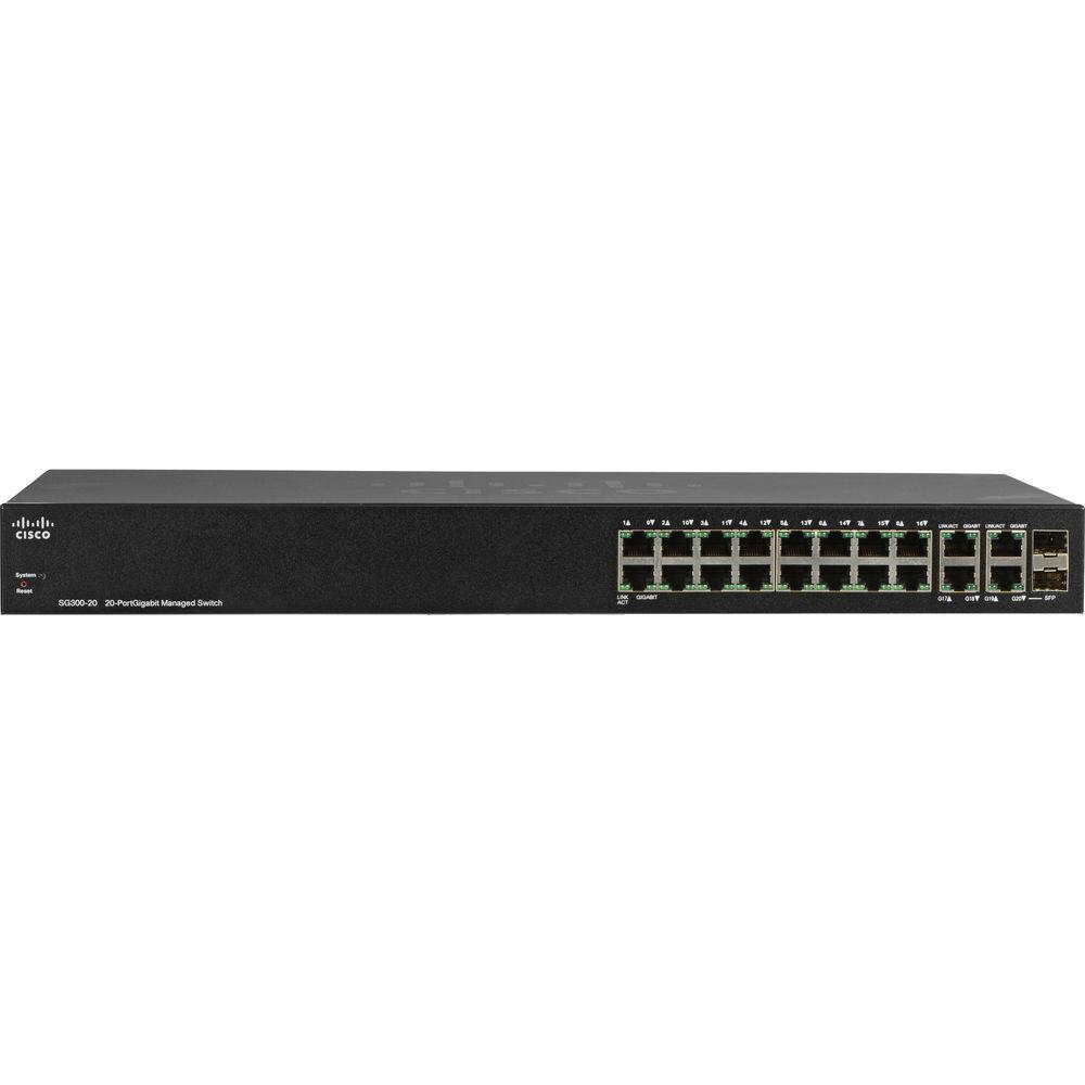 Cisco SG300-20 20-Port 10 100 1000 Gigabit Managed Switch