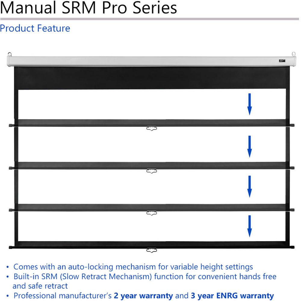 Elite Screens M100HSR-PRO PRO SRM Manual Projection Screen