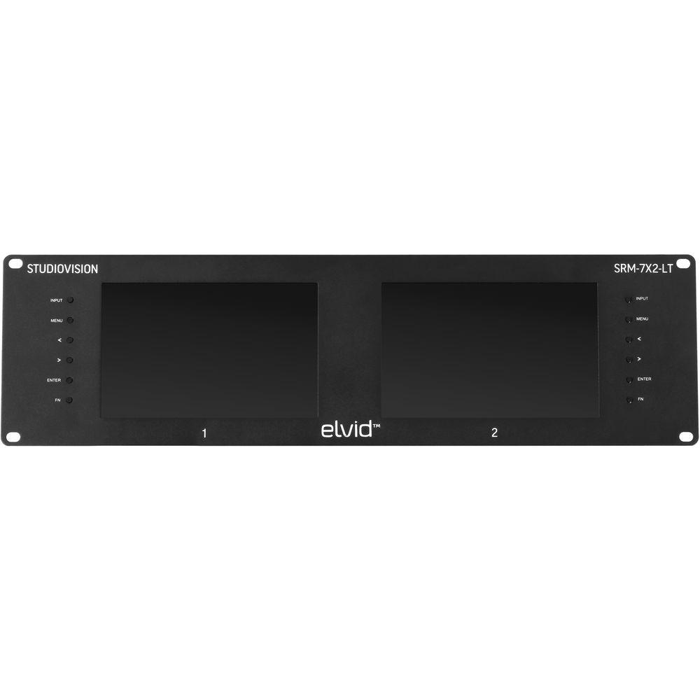 Elvid StudioVision Dual 7" Monitor Rackmount