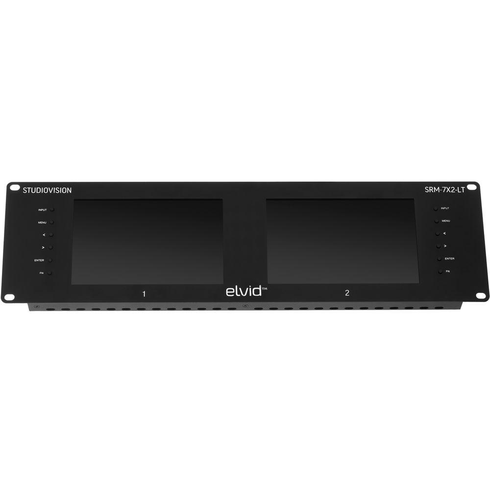Elvid StudioVision Dual 7" Monitor Rackmount