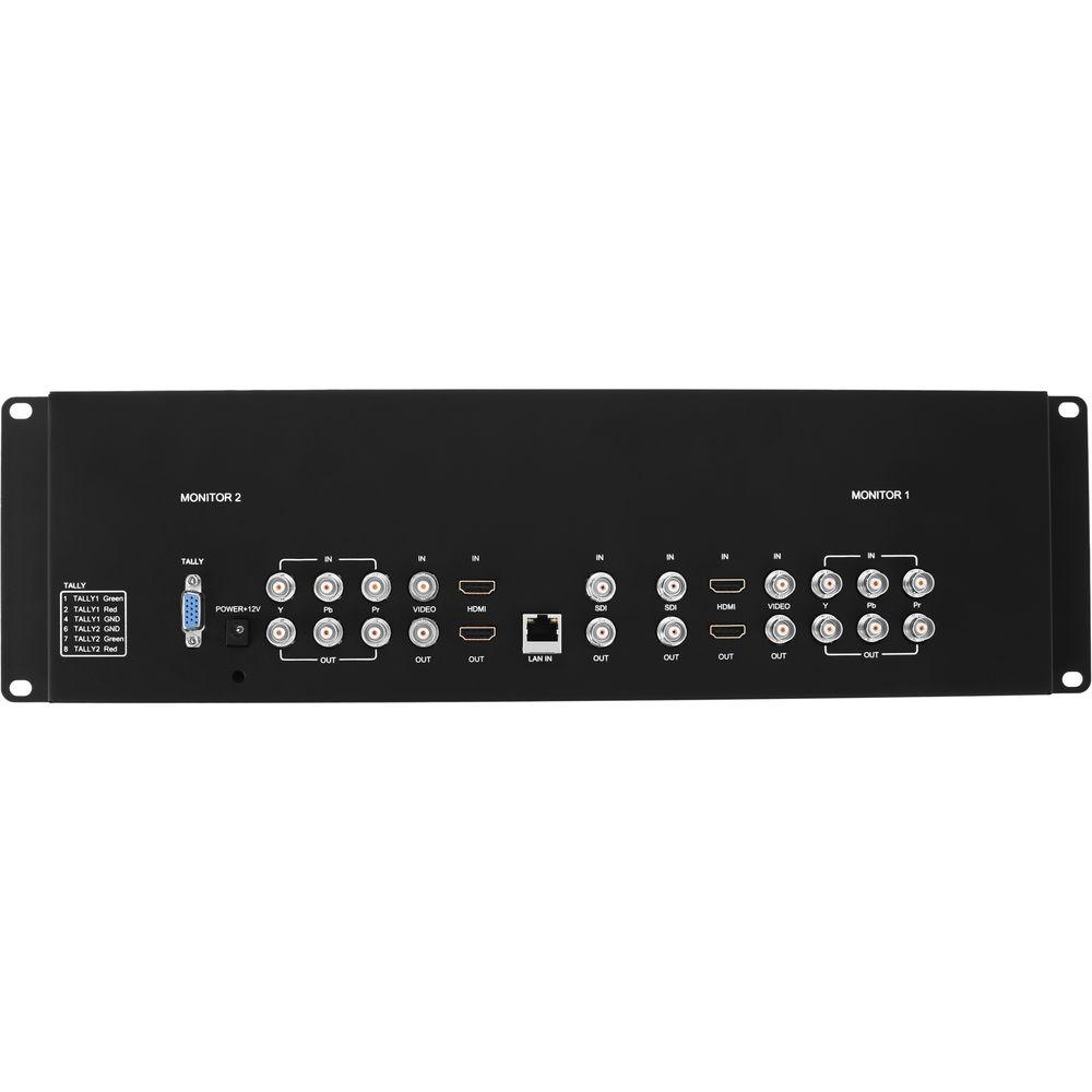 Elvid StudioVision Dual 7" Monitor Rackmount