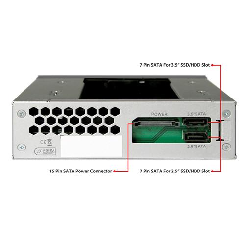 Icy Dock DuoSwap 2.5" 3.5" SATA Hot Swap Drive Enclosure