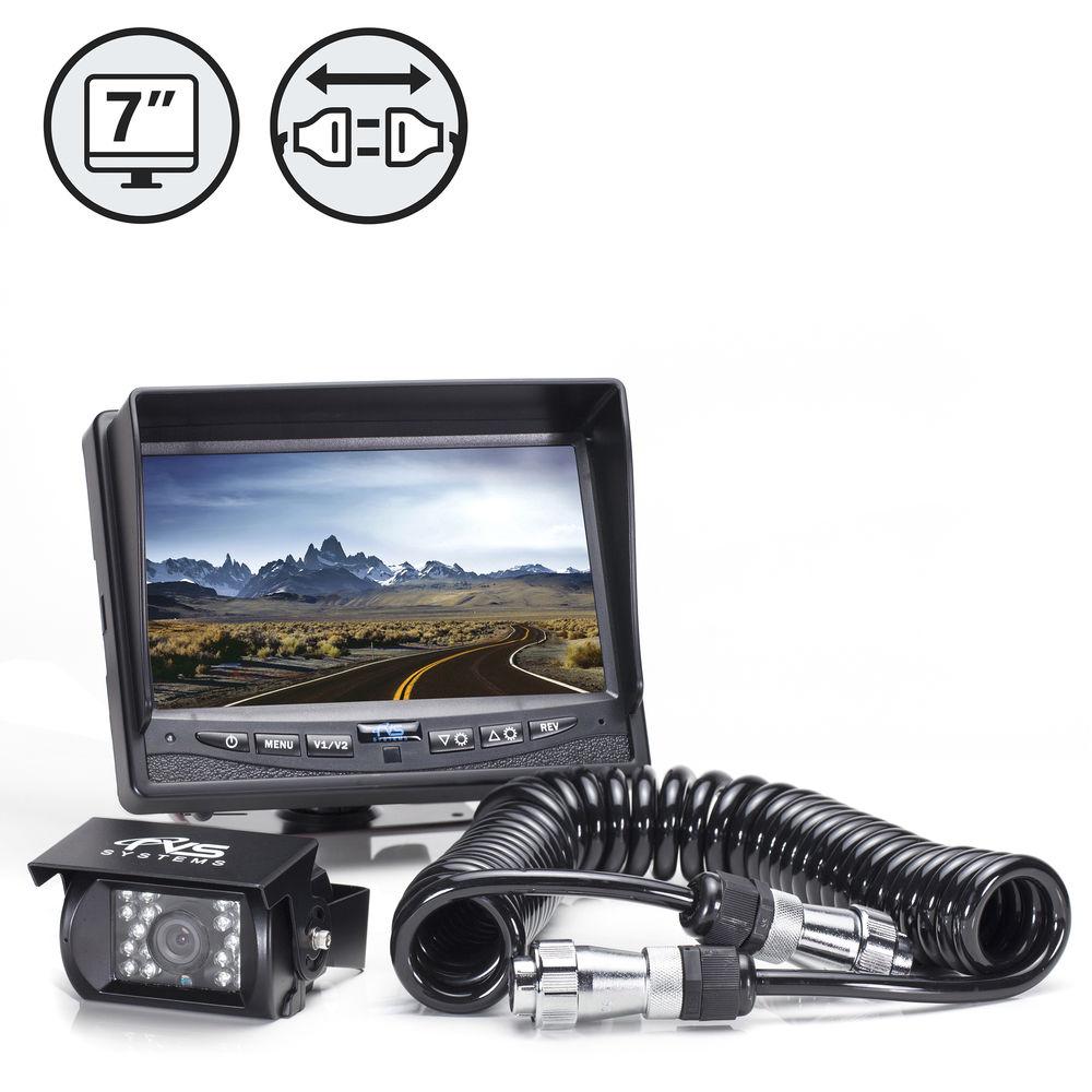 Rear View Safety Backup Camera System with 7" Monitor and Trailer Tow Quick Connect Kit