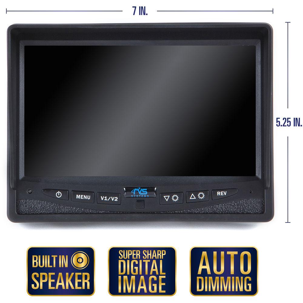 Rear View Safety Backup Camera System with 7" Monitor and Trailer Tow Quick Connect Kit