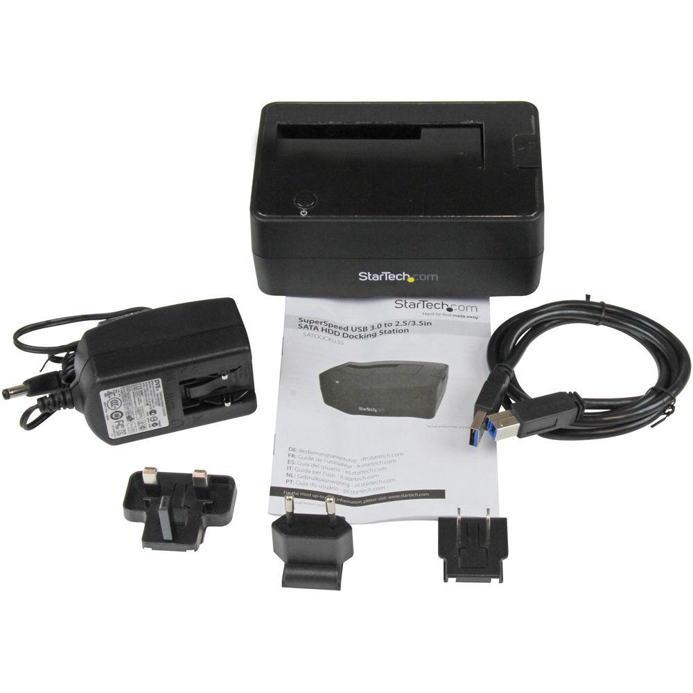 StarTech USB 3.0 to SATA Hard Drive Docking Station for 2.5" 3.5" HDD