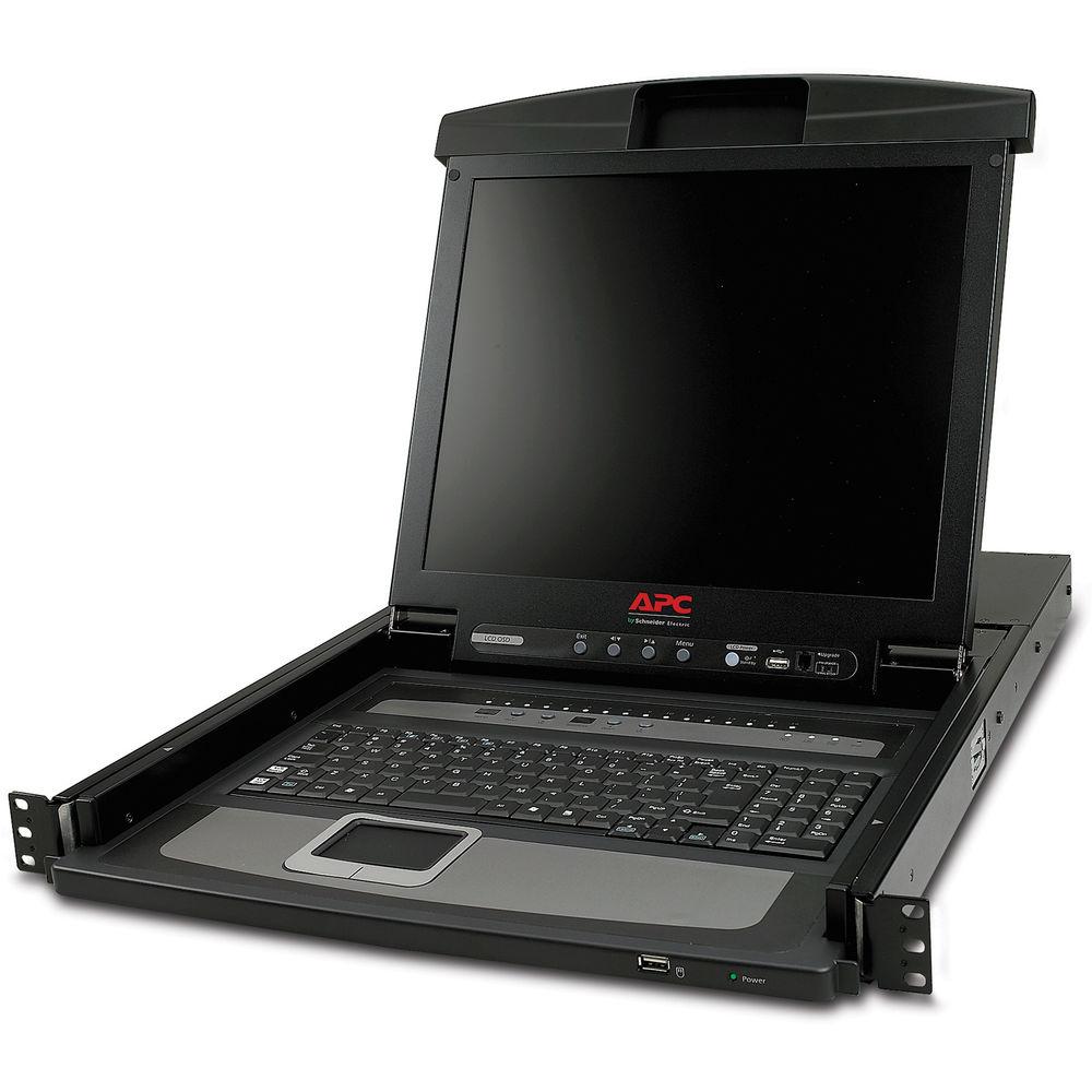 APC 17" Rack LCD Console with Integrated 16-Port Analog KVM Switch