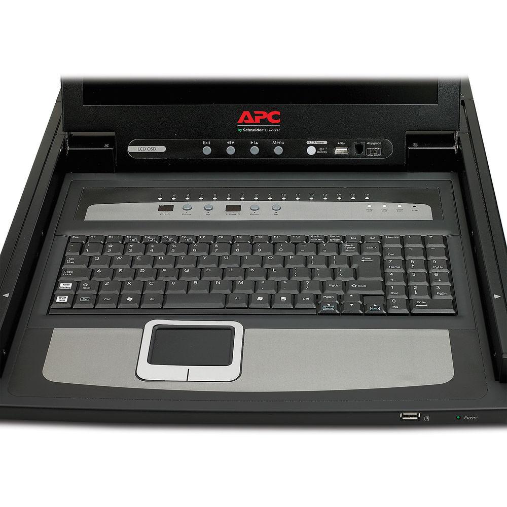 APC 17" Rack LCD Console with Integrated 16-Port Analog KVM Switch