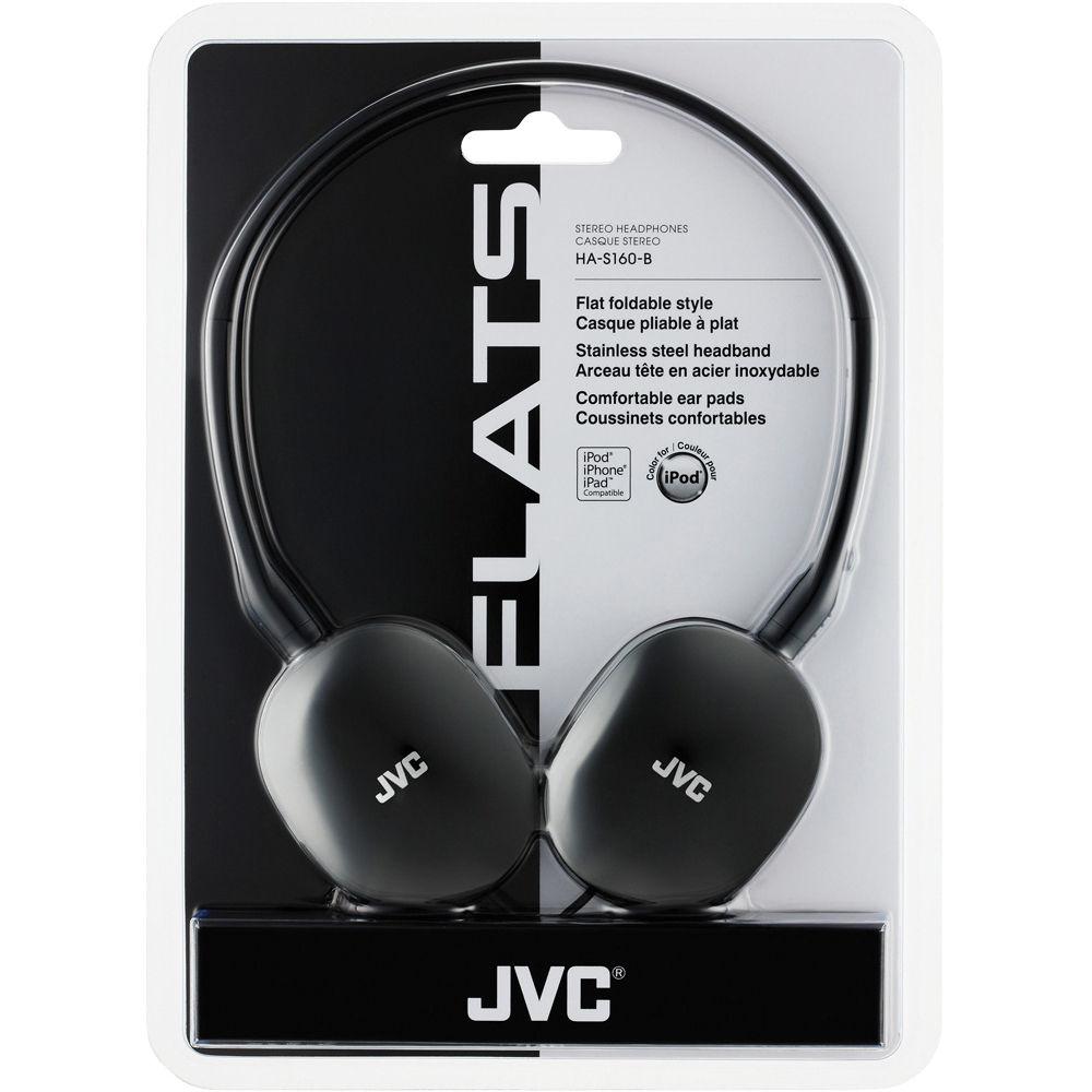 JVC HA-S160 FLATS On-Ear Stereo Headphones