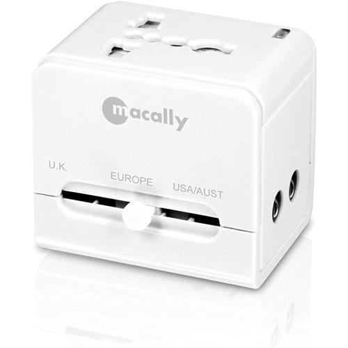 Macally Universal Power Plug Adapter with USB Charger