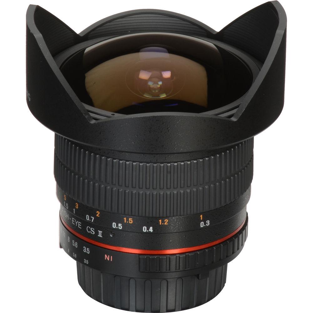 Samyang 8mm f 3.5 HD Fisheye Lens with AE Chip and Removable Hood for Nikon